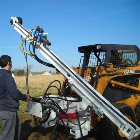 skid steer drilling attachment